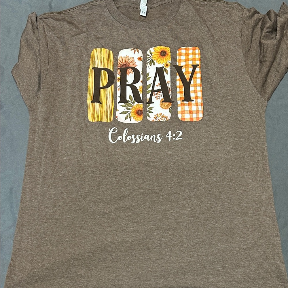 Pray Women's Tee with Inspirational Print